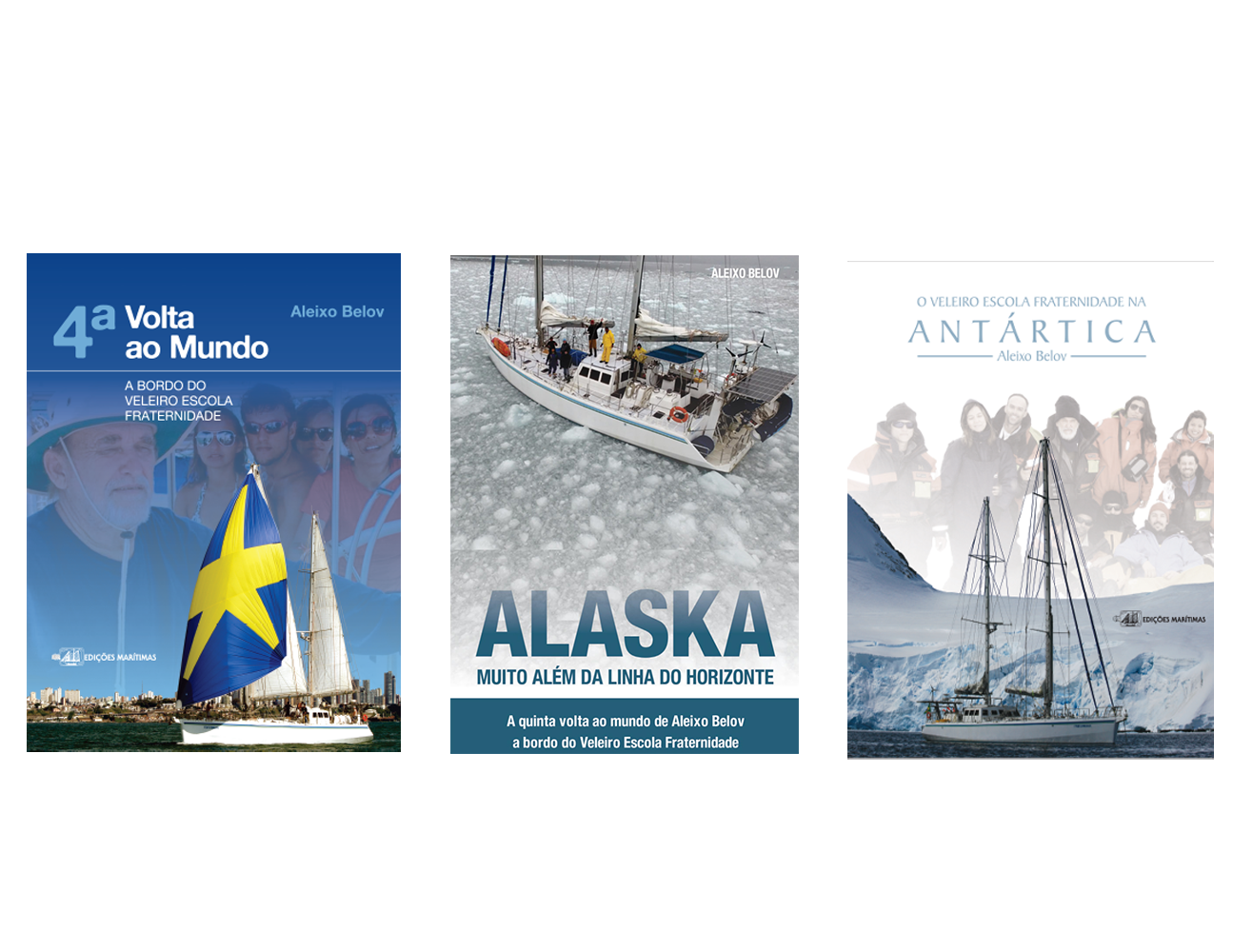 Combo 2 – livros das 3 últimas viagens no Fraternidade (4ª, 5ª e Antártica). Economia de R$20